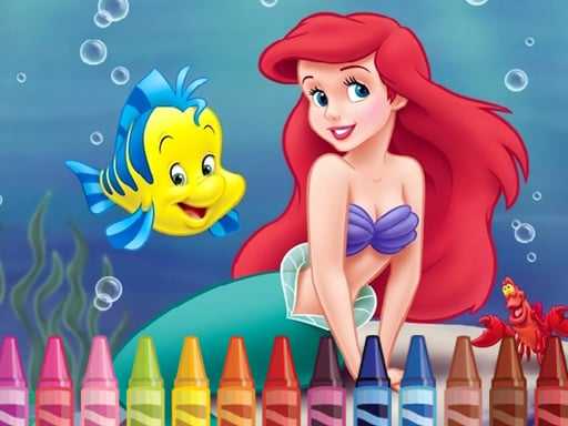 4GameGround   Little Mermaid Coloring