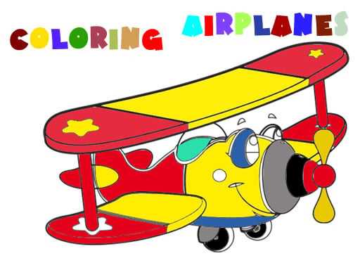 Coloring Book  Airplane V 2.0