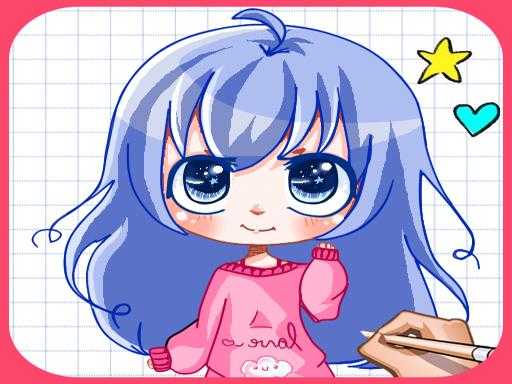 coloring book anime girls and boys   Play Game