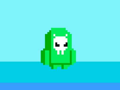 green alien fall guys