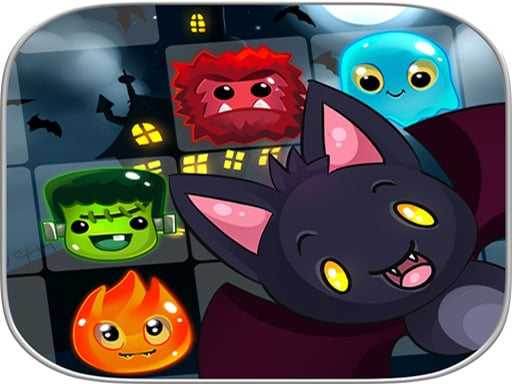 HAPPY Halloween monstres Witch   Match 3 Puzzle