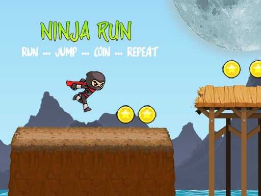 Ninja Run   Fullscreen Running Game