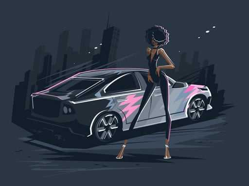 Old And New Cars Coloring