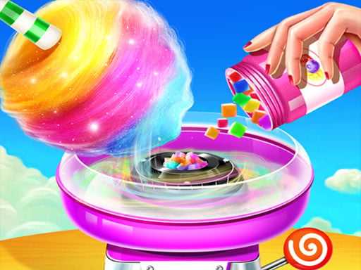 Sweet Cotton Candy Shop Candy Cooking Maker Game